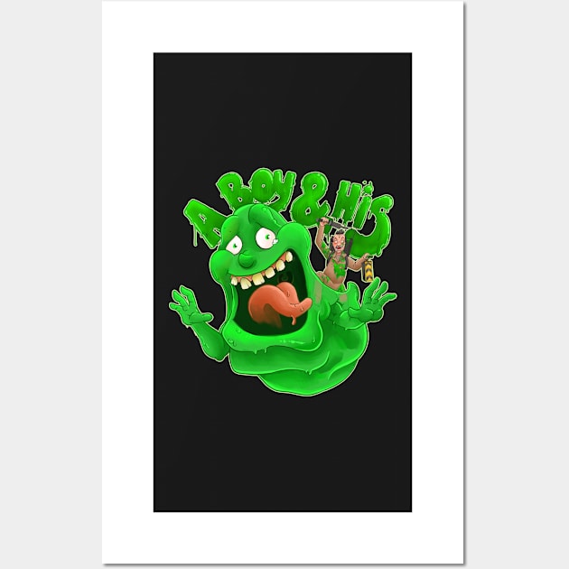 A Boy and his Slimer Wall Art by Mansemat